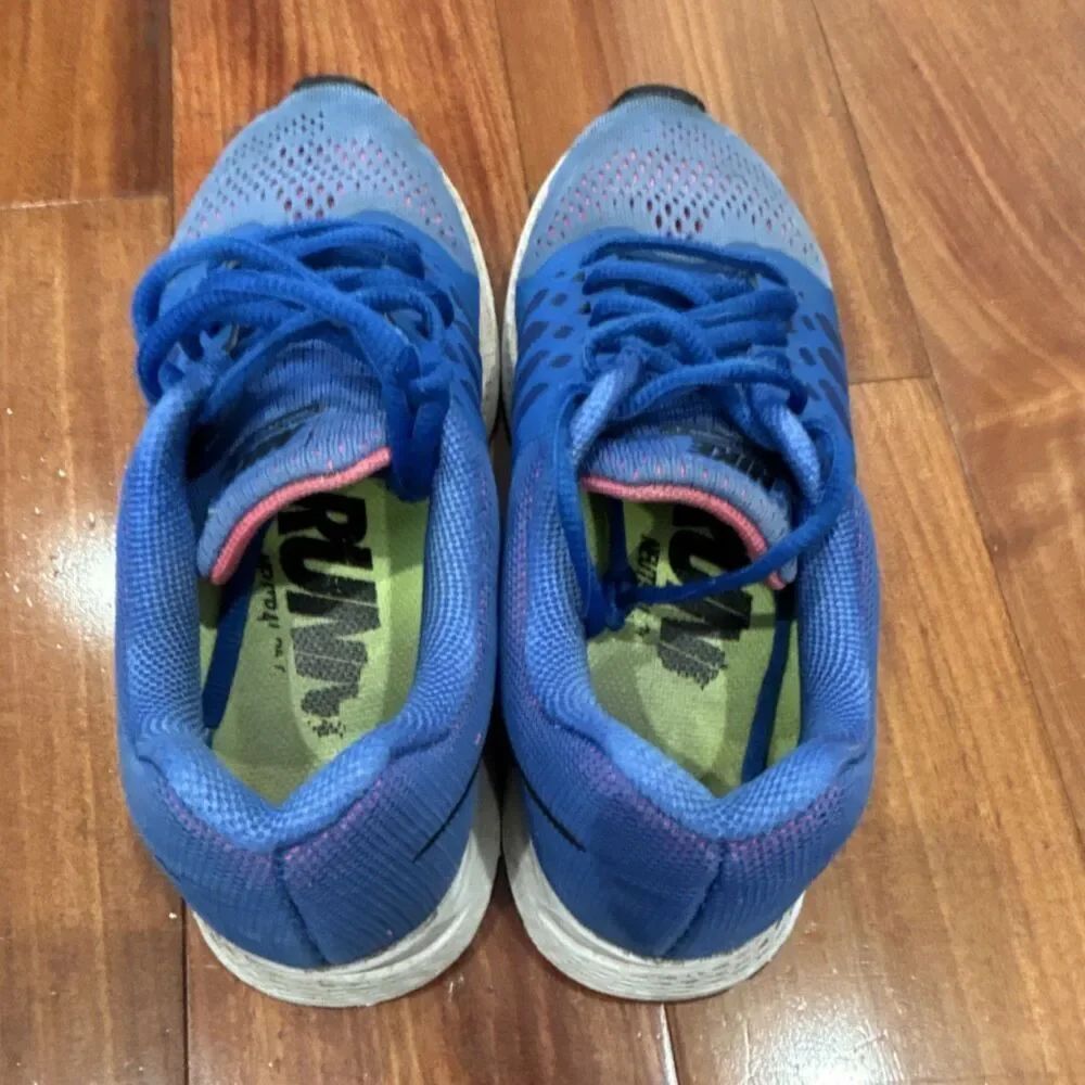 Nike women’s Blue Gray Black Low Top Lace-Up Mesh Running Sneakers size 7.5 - Picture 10 of 14